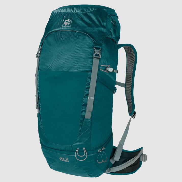 Jack Wolfskin Mens Kalari Trail 36 Hiking Backpack Dark Green 465723AZN